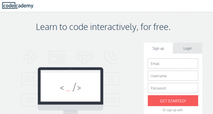 Online courses by Codecademy