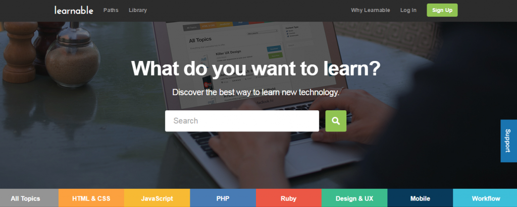 Coding courses by Learnable