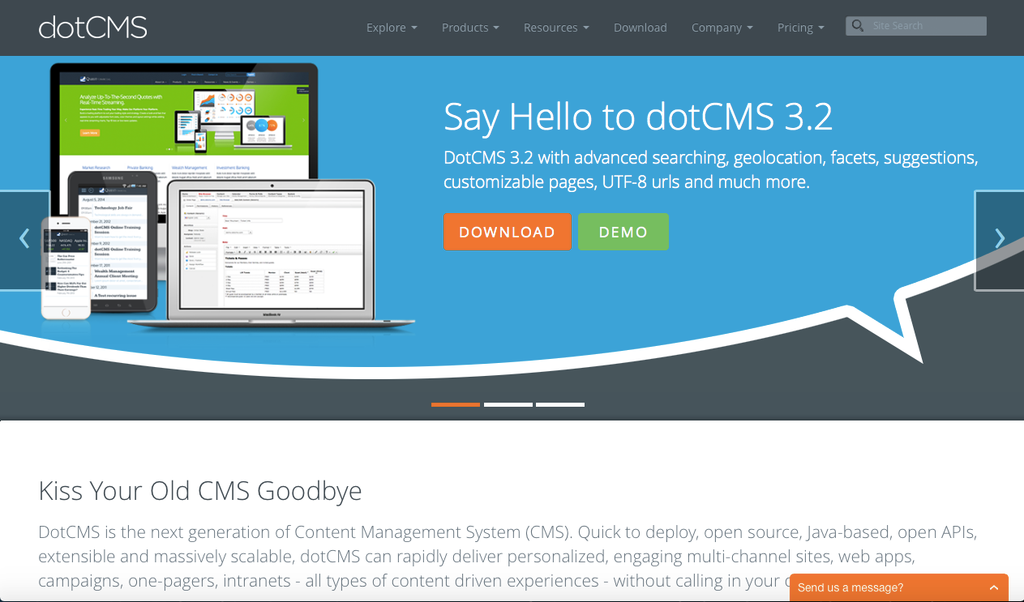 Java-based content management systems: DotCMS