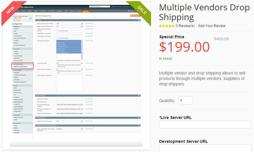 Drop Shipping Magento Extension