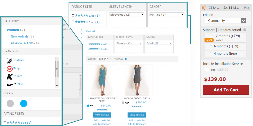 Improved Layered Navigation Magento Extension by Amasty