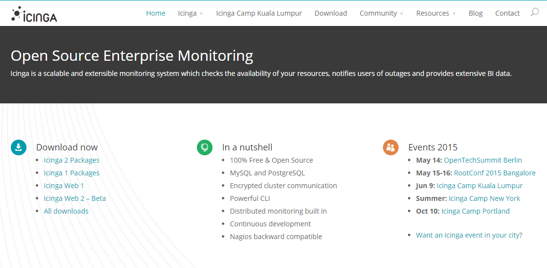 Software for application and server monitoring