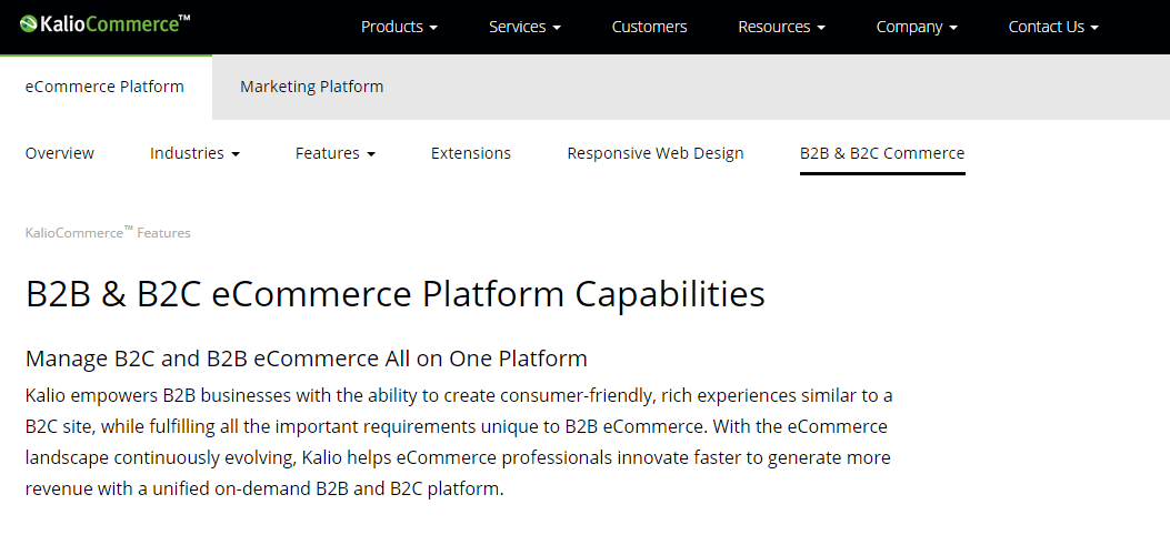 B2B Platforms for Creating a E-Commerce Website