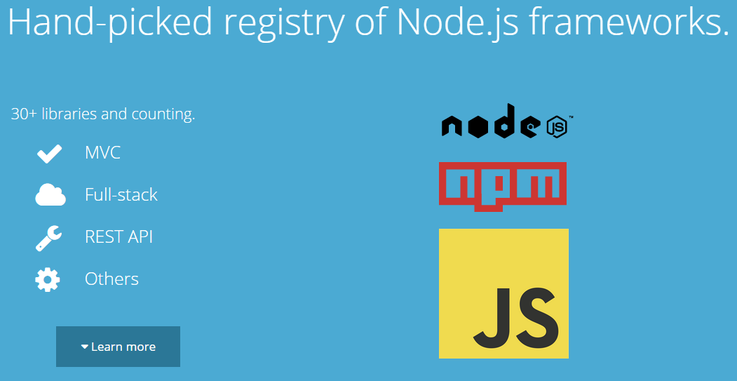 NodeJS Frameworks; NodeJS Tools 