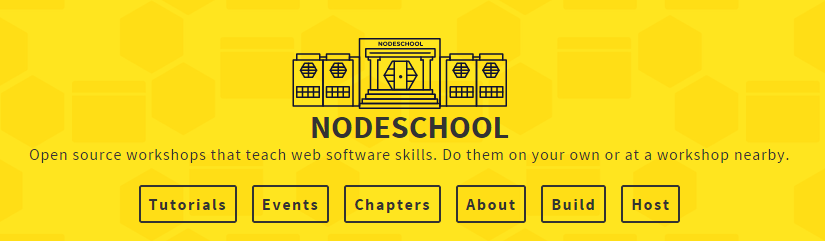 Node.js resources:  Nodeschool