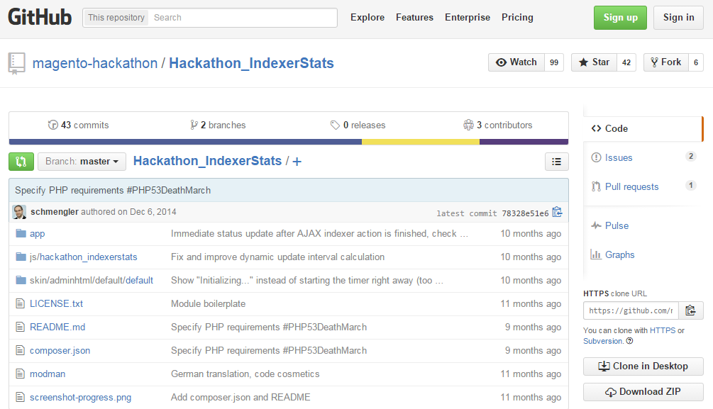 Hackathon_IndexerStats Magento plugin