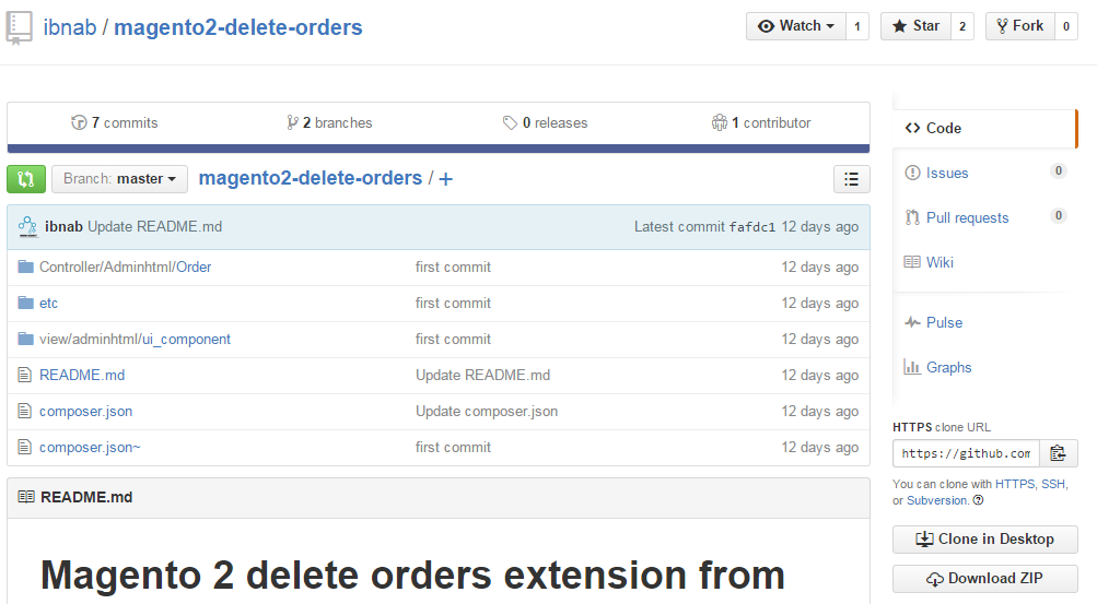 Delete Order module for Magento 2