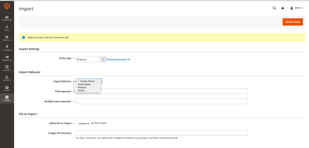 How to Import Products to Magento 2