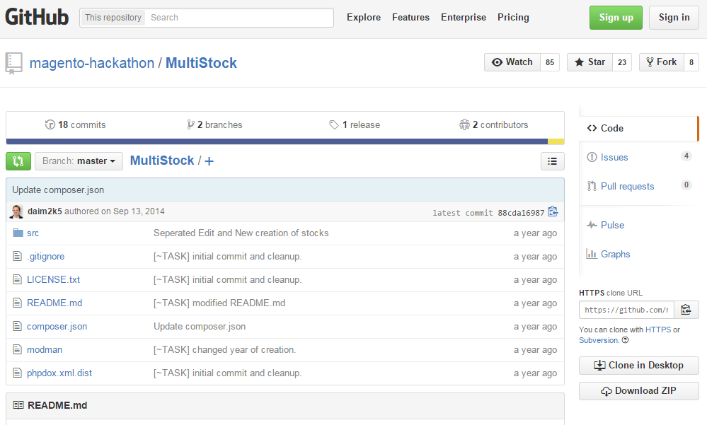 MultiStock MAgento Hackathon Extension