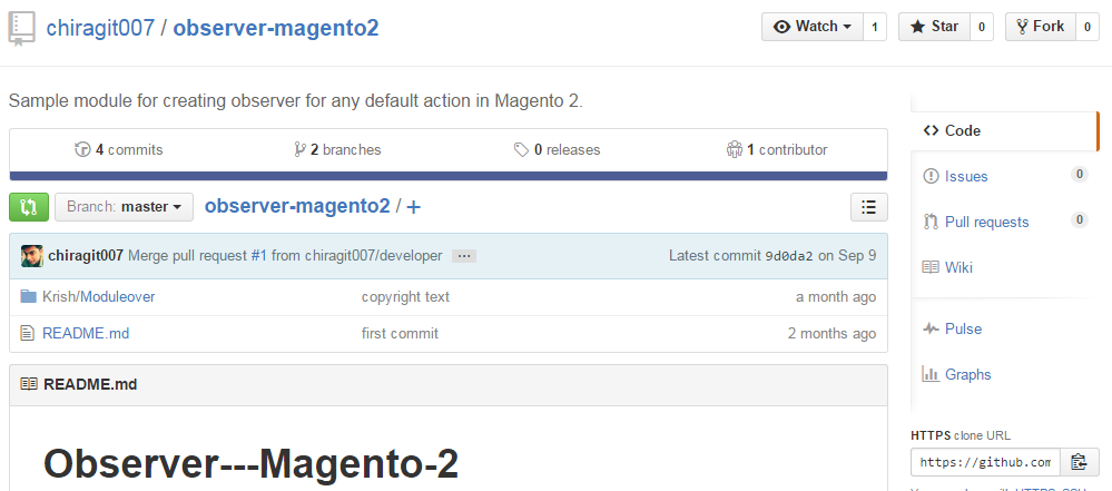 Observer extension for Magento 2