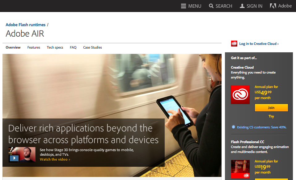 The Best Cross-Platform Development Tools: Adobe AIR