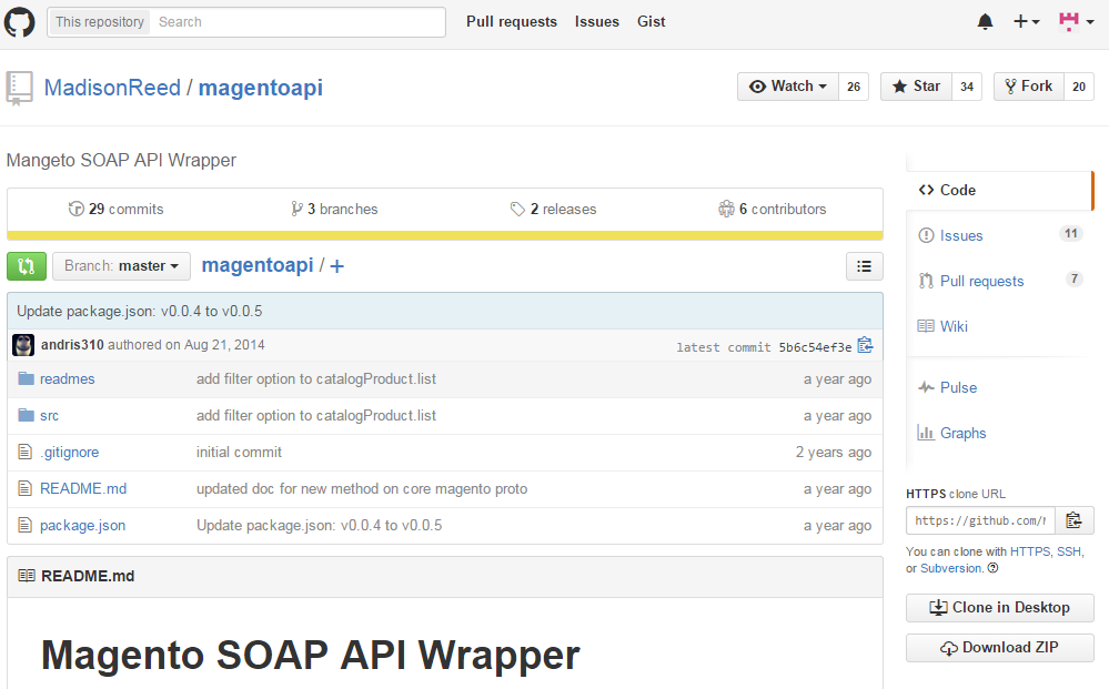 Node.js Magento SOAP API wrapper