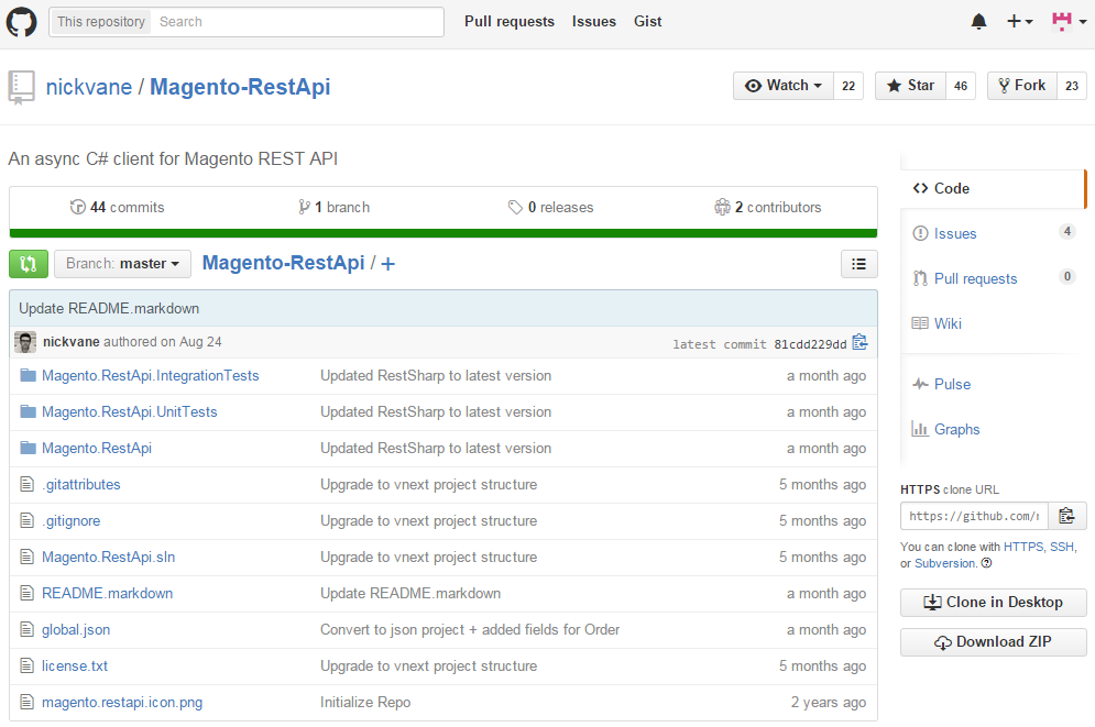 Magento Rest API wrapper