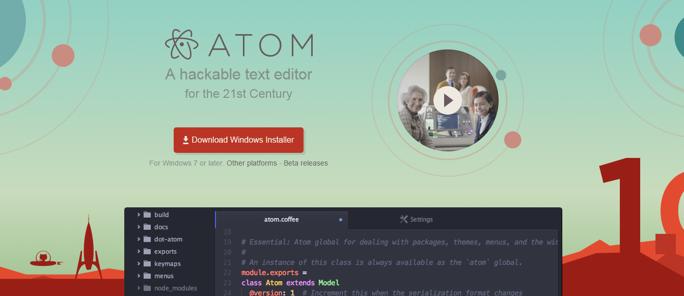 Atom programming ide