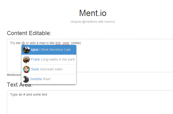 AngularJS tools: MENT.IO