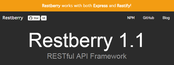 Restberry Node.js REST API framework