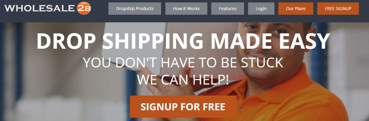 Wholesale2b drop shipping service