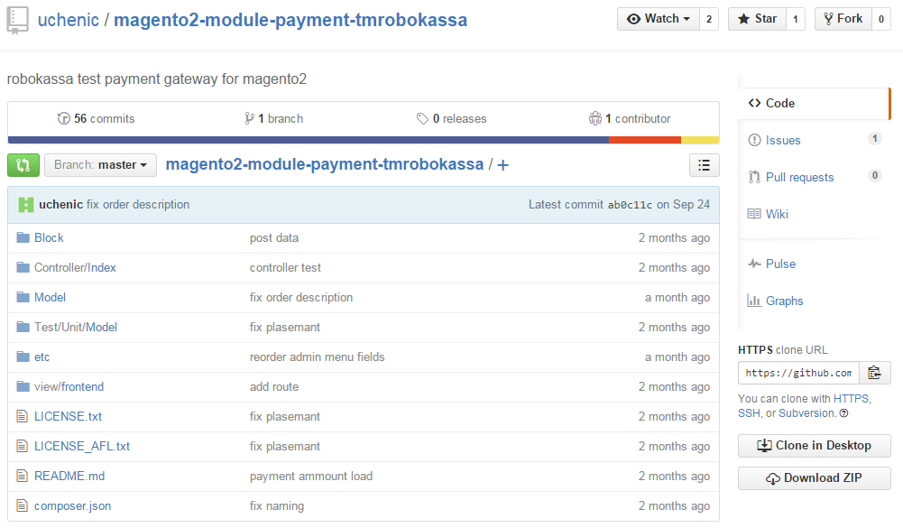 MAgento 2 payment gateways: magento2-module-payment-tmrobokassa