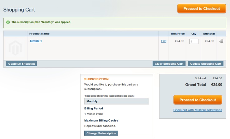 Subscriptions and Recurring Payments Magento Extension