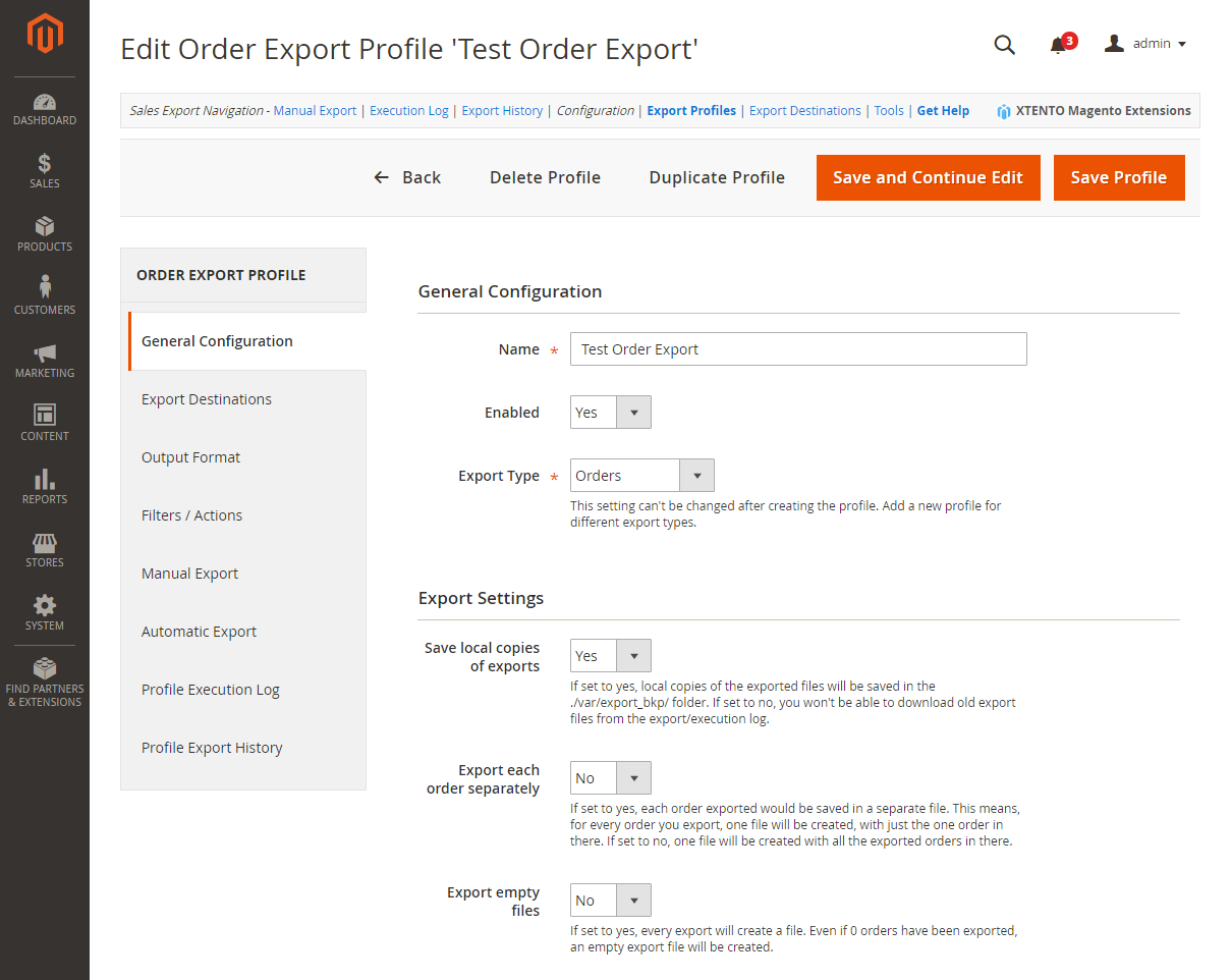 Magento 2 Order Export Module by Xtento