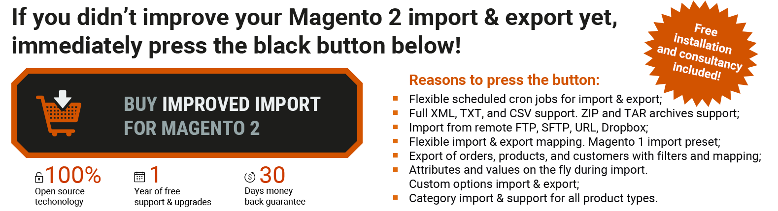 magento 2 cron import & export