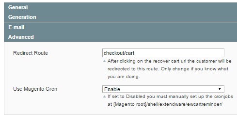 Extendware Abandoned Cart Email Magento Module Overview