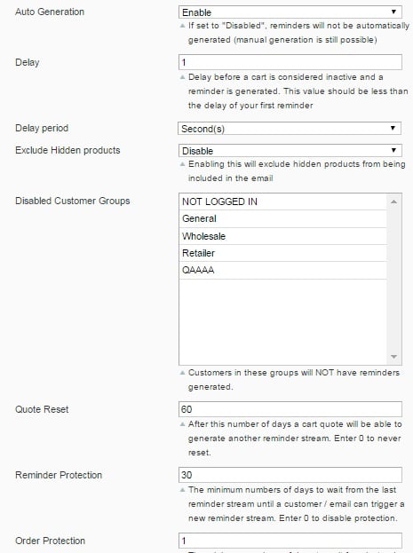 Extendware Abandoned Cart Email Magento Module Overview