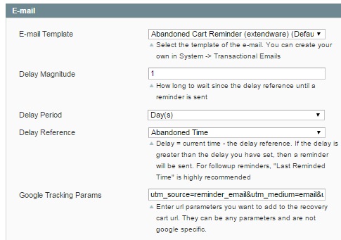 Extendware Abandoned Cart Email Magento Module Overview