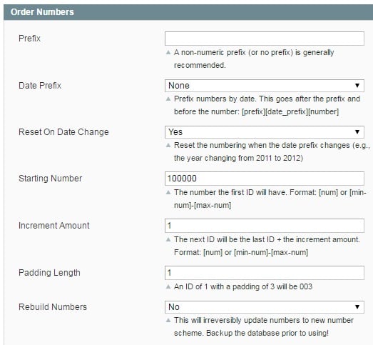 Extendware Custom Order Numbers Magento Module Overview