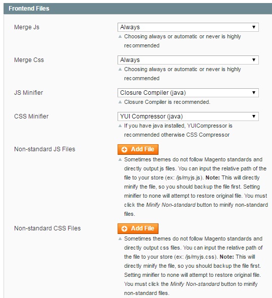 Extendware Minify JS CSS HTML Magento Module Overview