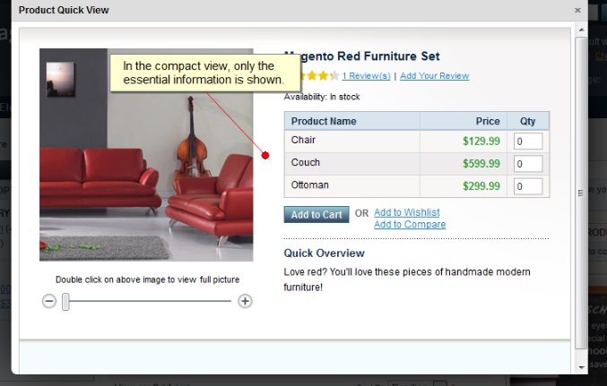 Extendware Quick View Magento Extension Review; Extendware Quick View Magento Module Overview
