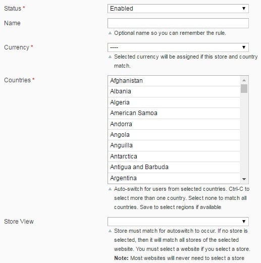 Extendware Store Currency Switcher Magento Extension Review; Extendware Store Currency Switcher Magento Module Overview