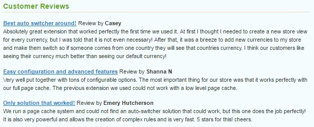 Extendware Store Currency Switcher Magento Extension Review; Extendware Store Currency Switcher Magento Module Overview