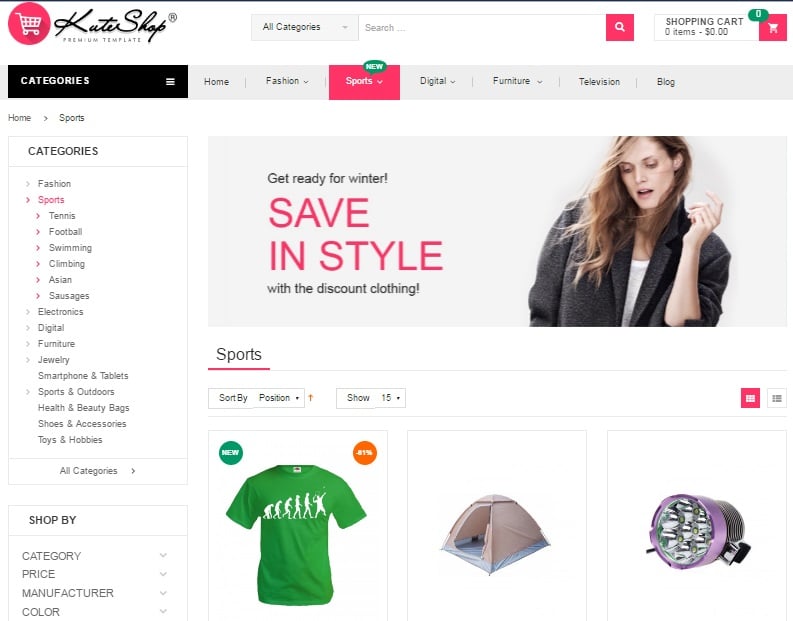 KuteShop Magento 2 Theme Review; KuteShop Magento 2 Themplate Overview