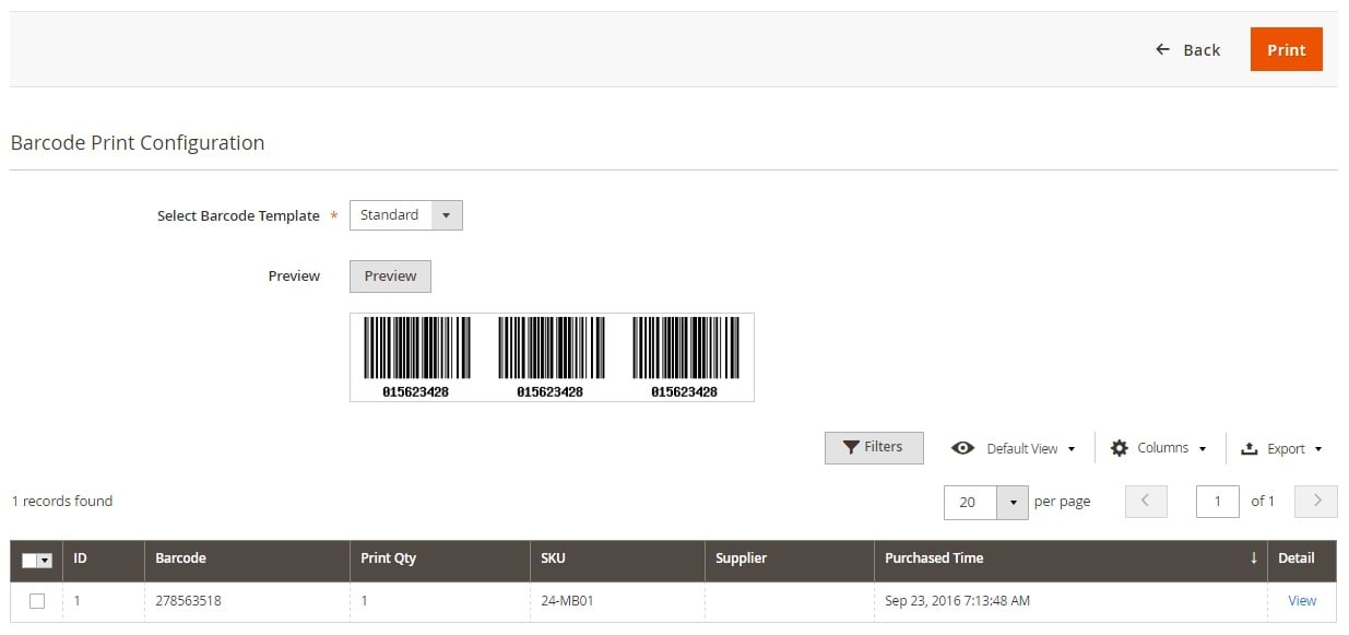 Magestore Barcode Management Magento 2 Module