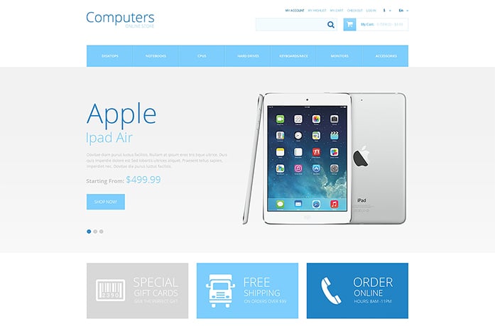 Computer Store Responsive Magento Theme