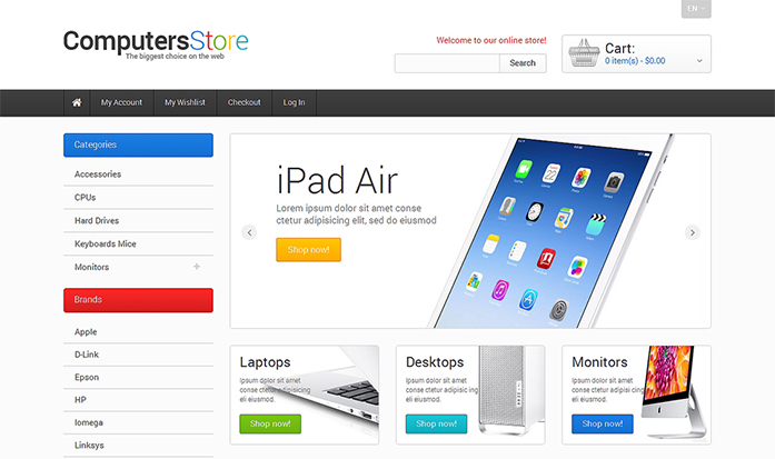 The Biggest Computers Store Magento Theme
