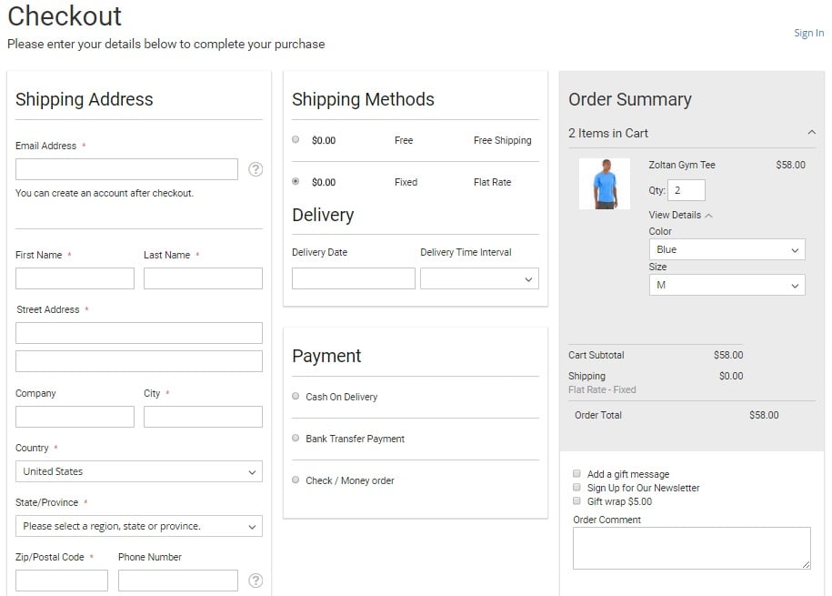 Amasty One Step Checkout Magento 2 Extension