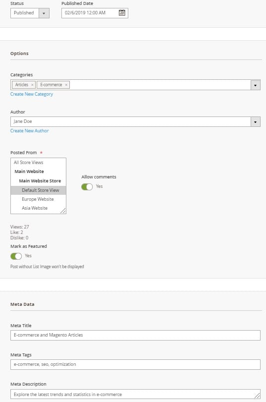 Magento 2 Blogs Comparison aheadworks vs amasty