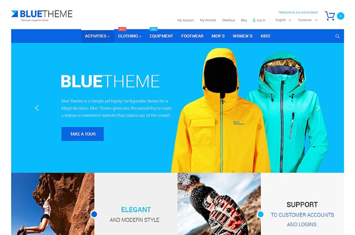 Blue Magento Theme