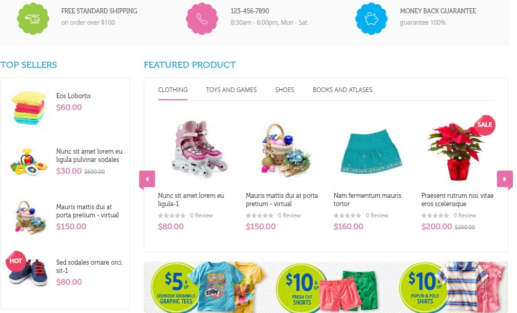 UB Kidsland Magento 2 Theme Template