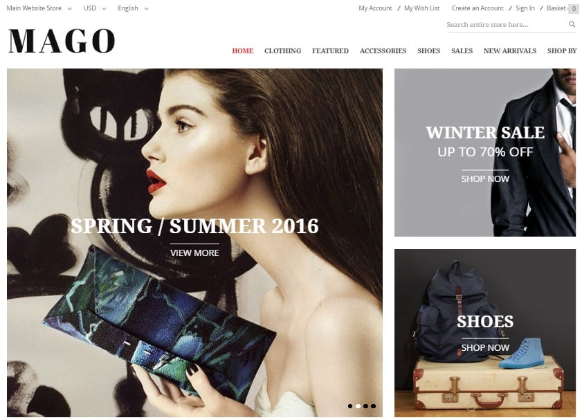 UB Mago Magento 2 Theme template