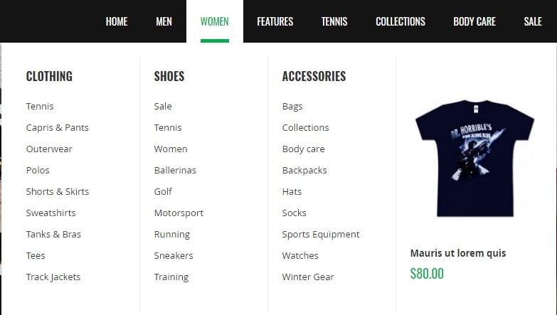 UB Sportsgear Magento 2 Theme Template