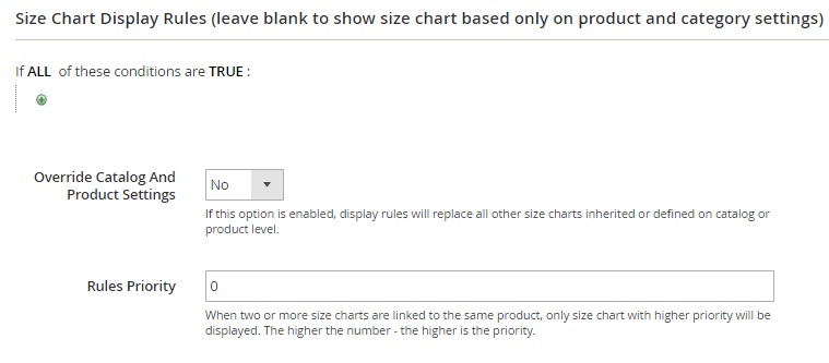 Blank Size Chart