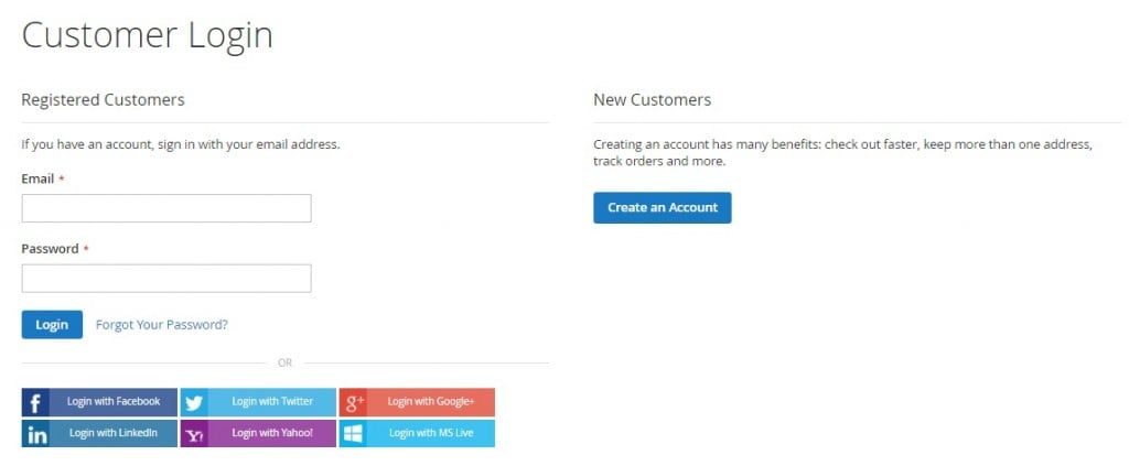 Social Login Pro Magento 2 Extension Module