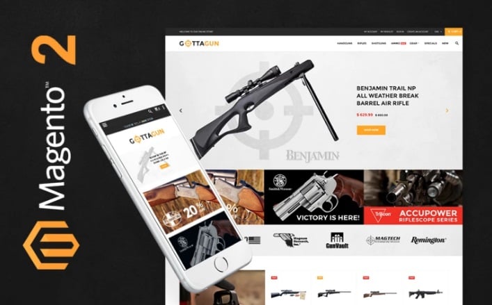 TemplateMonster GottaGun Magento 2 Template