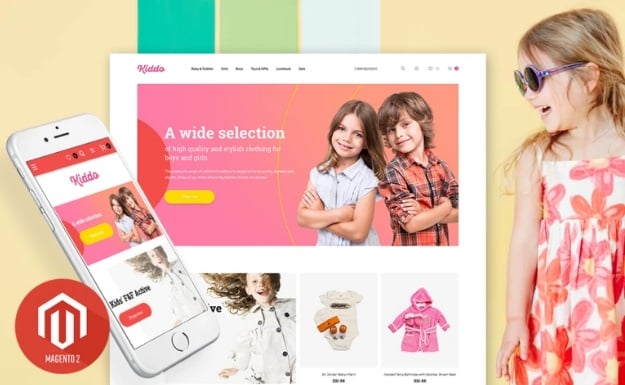 TemplateMonster Kids Clothing Magento 2 Template