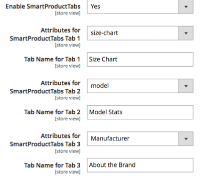 magento 2 product page tabs template