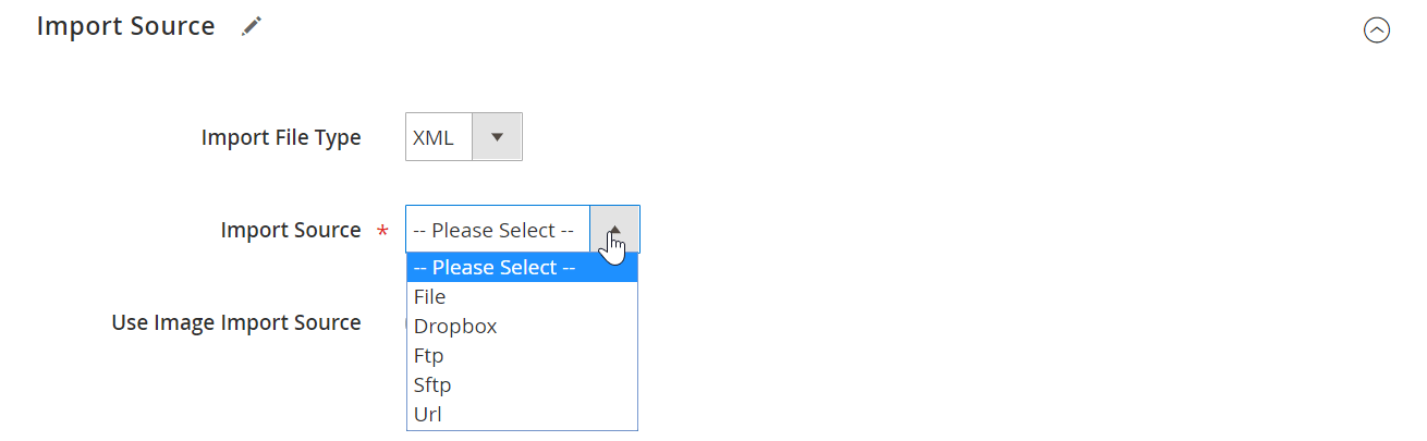 magento xml product import: file format and source