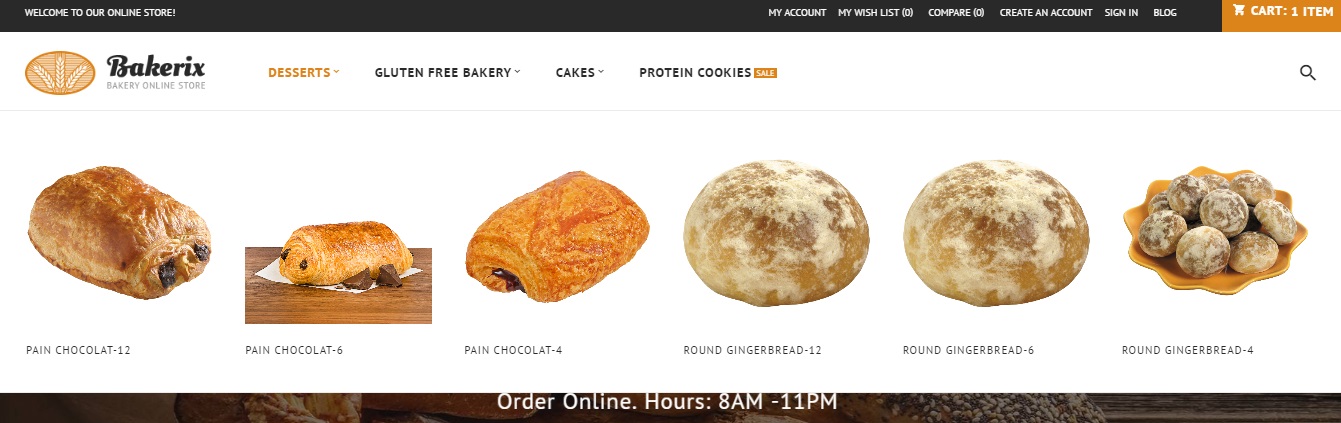 Magento 2 bakery shop theme